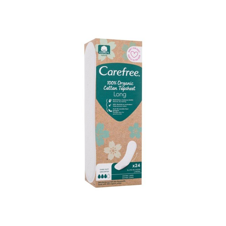 Carefree Organic Cotton      24Pc For Woman (Pantyliner) Long