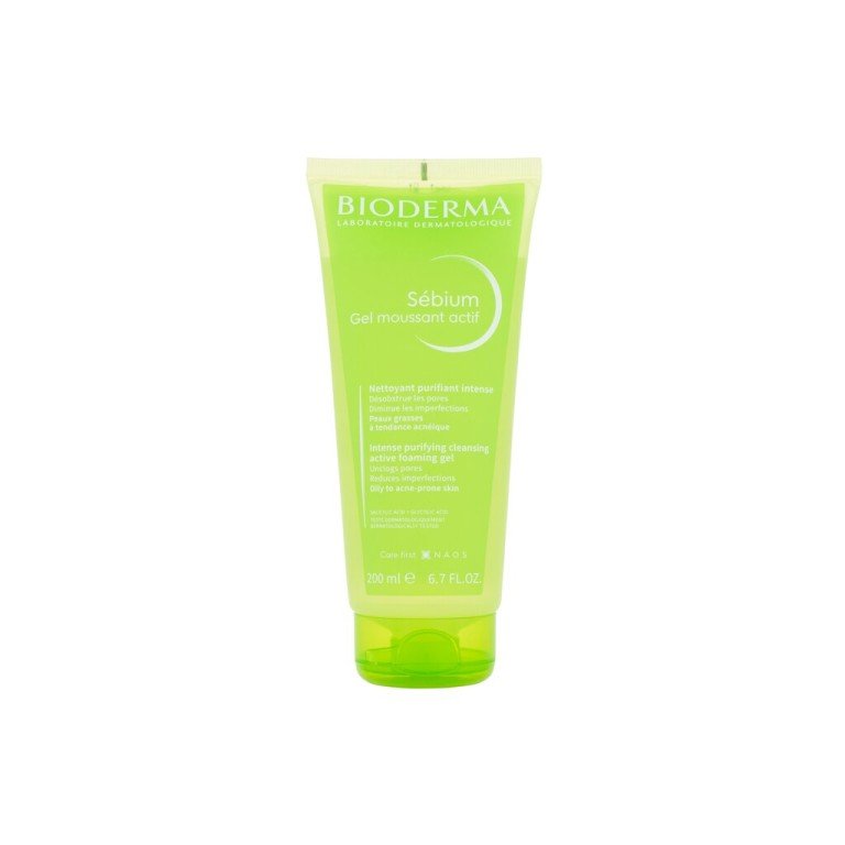 Bioderma Sébium Intense Purifying Cleansing Foaming Gel  200Ml    For Woman (Cleansing Gel)