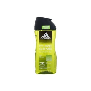 Adidas Pure Game Shower Gel 3-In-1 250Ml  For Man  (Shower Gel) New Cleaner Formula 