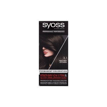 Syoss Permanent Coloration  50Ml  For Woman  (Hair Color)  3-1 Dark Brown