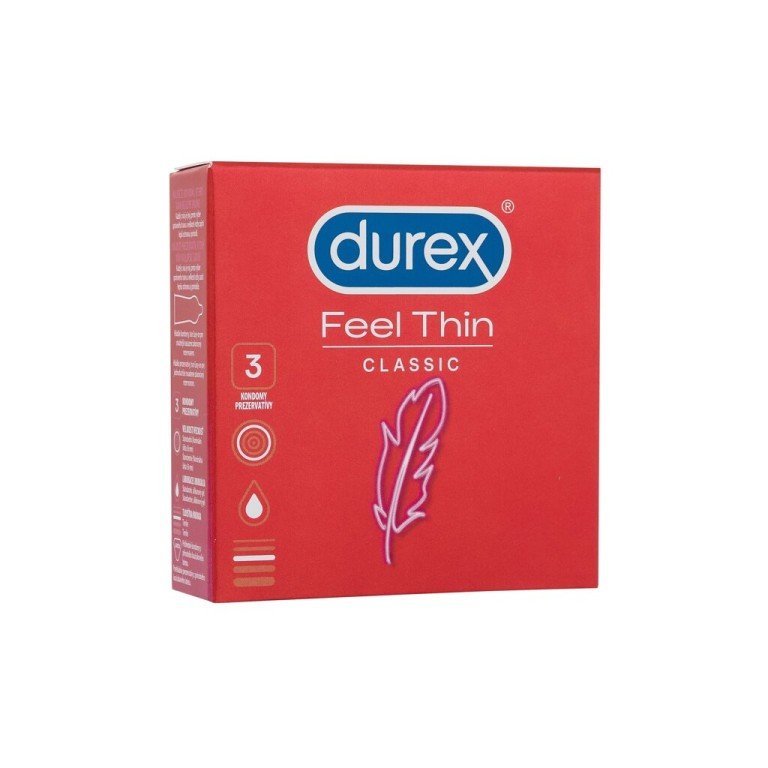 Durex Feel Thin 3Pc For Man (Condoms) Classic Durex Feel Thin 3Pc For Man (Condoms) Classic