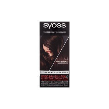 Syoss Permanent Coloration  50Ml  For Woman  (Hair Color)  4-2 Mahogany Brown