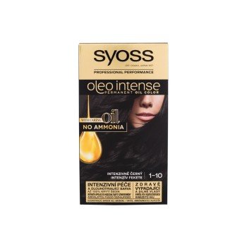 Syoss Oleo Intense Permanent Oil Color 50Ml  For Woman  (Hair Color)  1-10 Intense Black