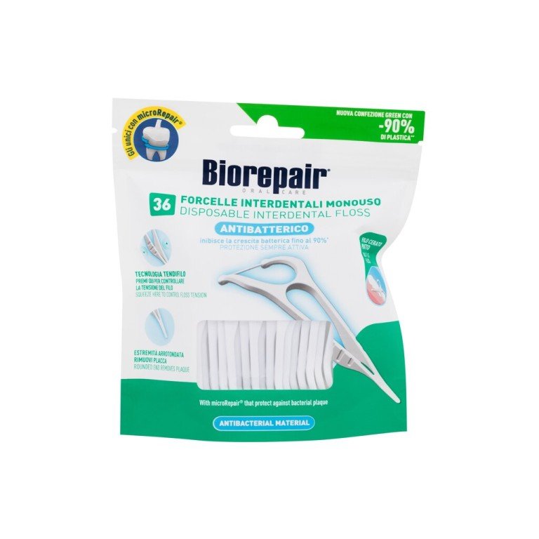 Biorepair Antibacterial      36Pc Unisex (Dental Floss) Disposable Interdental Floss
