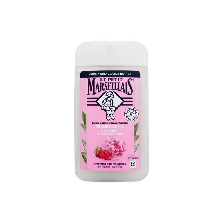Le Petit Marseillais Extra Gentle Shower Cream Organic Raspberry & Peony 250Ml Unisex (Shower Cream) Le Petit Marseillais Extra Gentle Shower Cream Organic Raspberry & Peony 250Ml Unisex (Shower Cream)