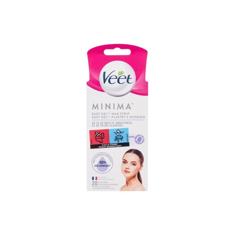Veet Minima Easy-Gel™ Wax Strips Face 20Pc For Woman (Depilatory Product) Veet Minima Easy-Gel™ Wax Strips Face 20Pc For Woman (Depilatory Product)