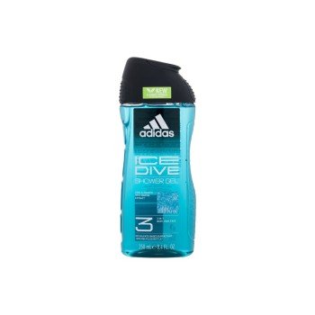 Adidas Ice Dive Shower Gel 3-In-1 250Ml  For Man  (Shower Gel) New Cleaner Formula 