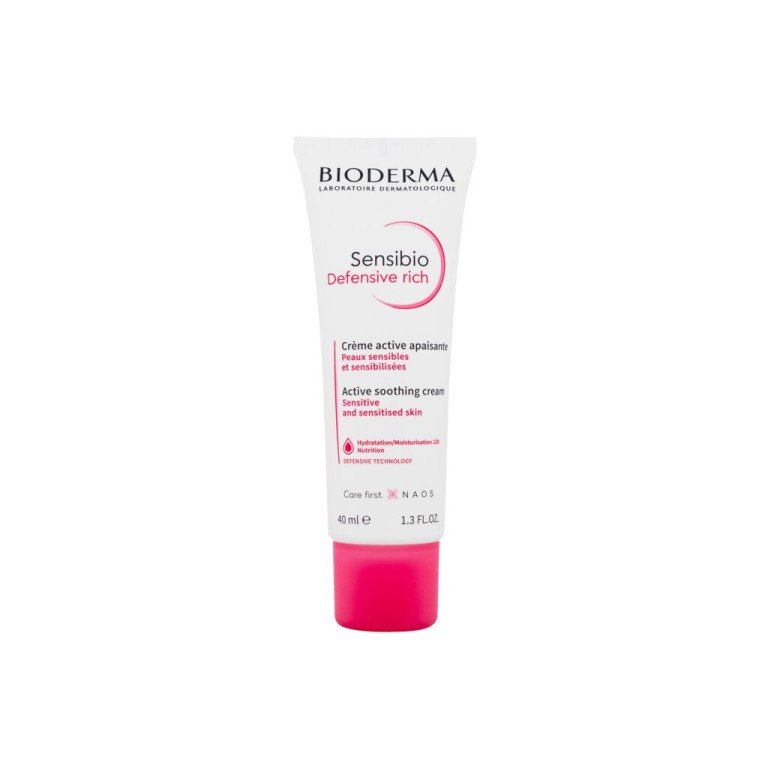 Bioderma Sensibio Defensive Rich Active Soothing Cream  40Ml    For Woman (Day Cream)